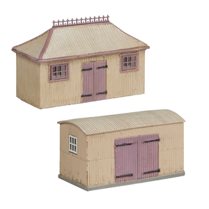 42-0055S Pagoda Shed and Store Salmon and Cream (image for) 42-0055S Pagoda Shed and Store Salmon and Cream